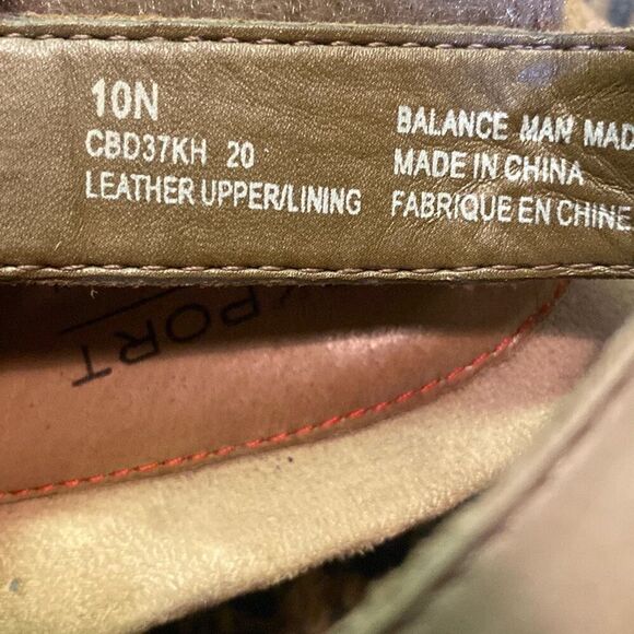 Rockport Cobb Hill Abbott Hi Vamp Yellow Leather Slingback Sandal size 10 N - Picture 6 of 6